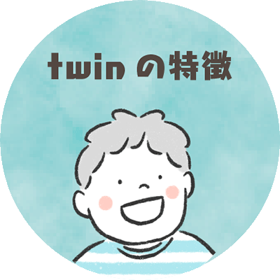 twinの特徴